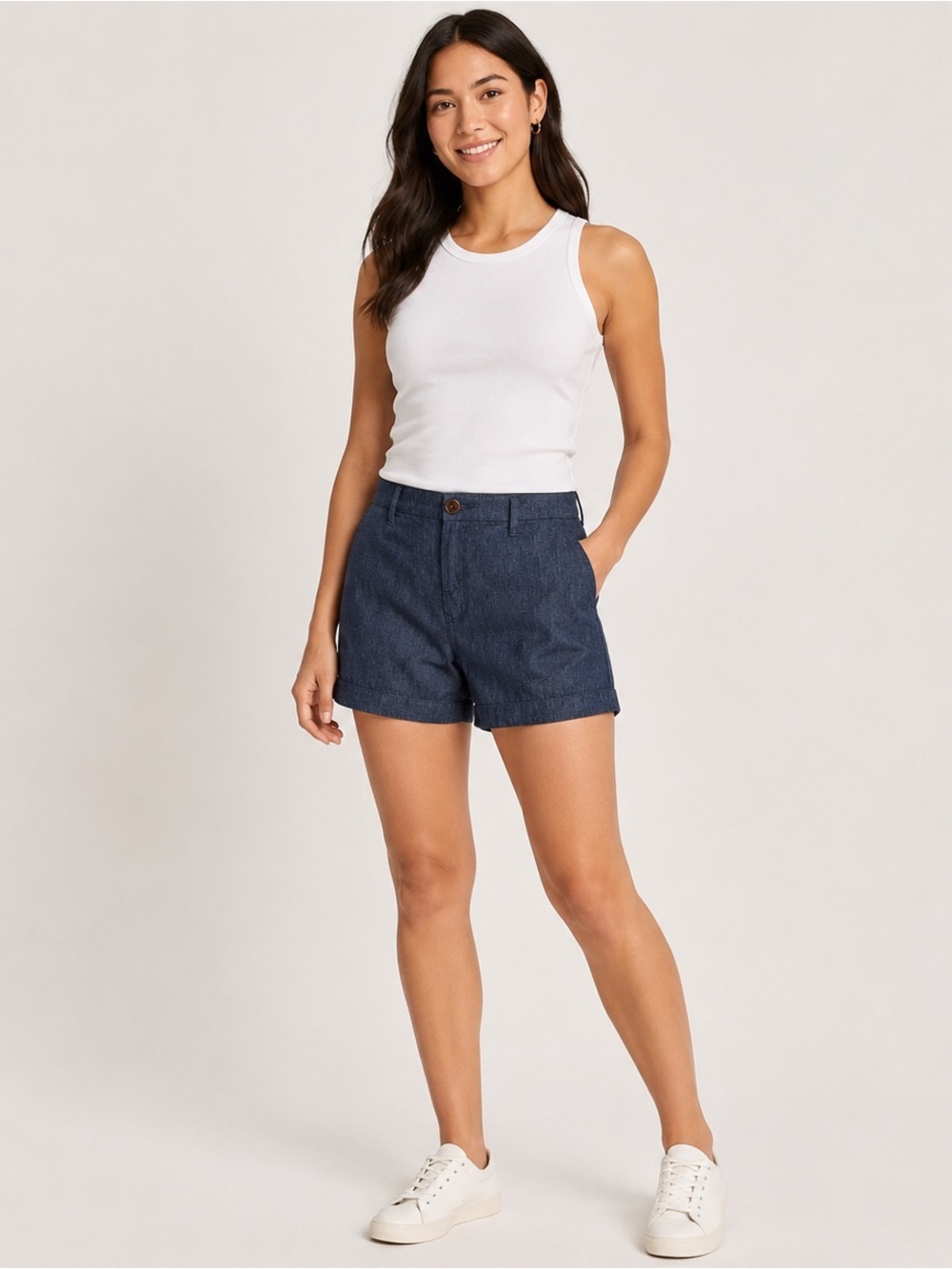 Old Navy Linen Blend Shorts Blue | Size 6